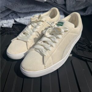 PUMA Basket VTG x Butter Goods Cream Corduroy Shoes